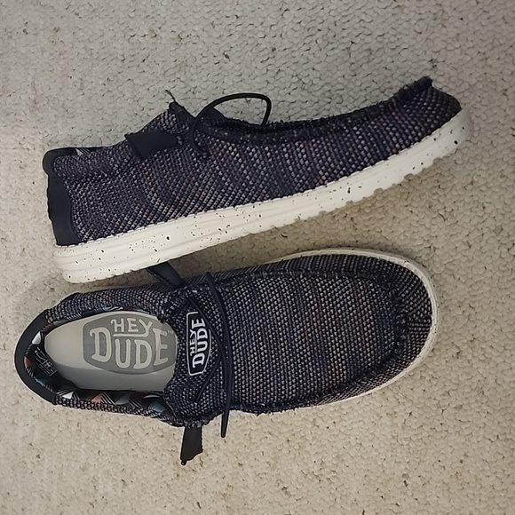 Hey Dude Wally Sox Size 8M 10W Blue Orange Perfect Condition - Picture 2 of 7